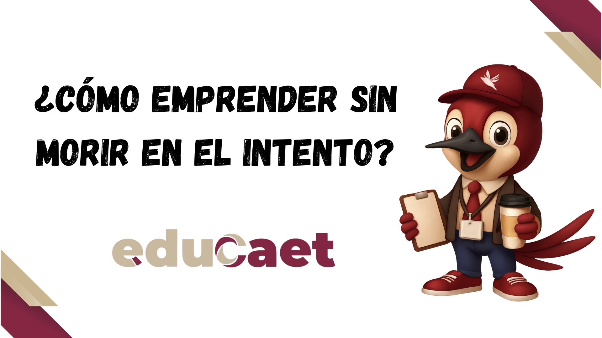 ¿Cómo emprender sin morir en el intento?